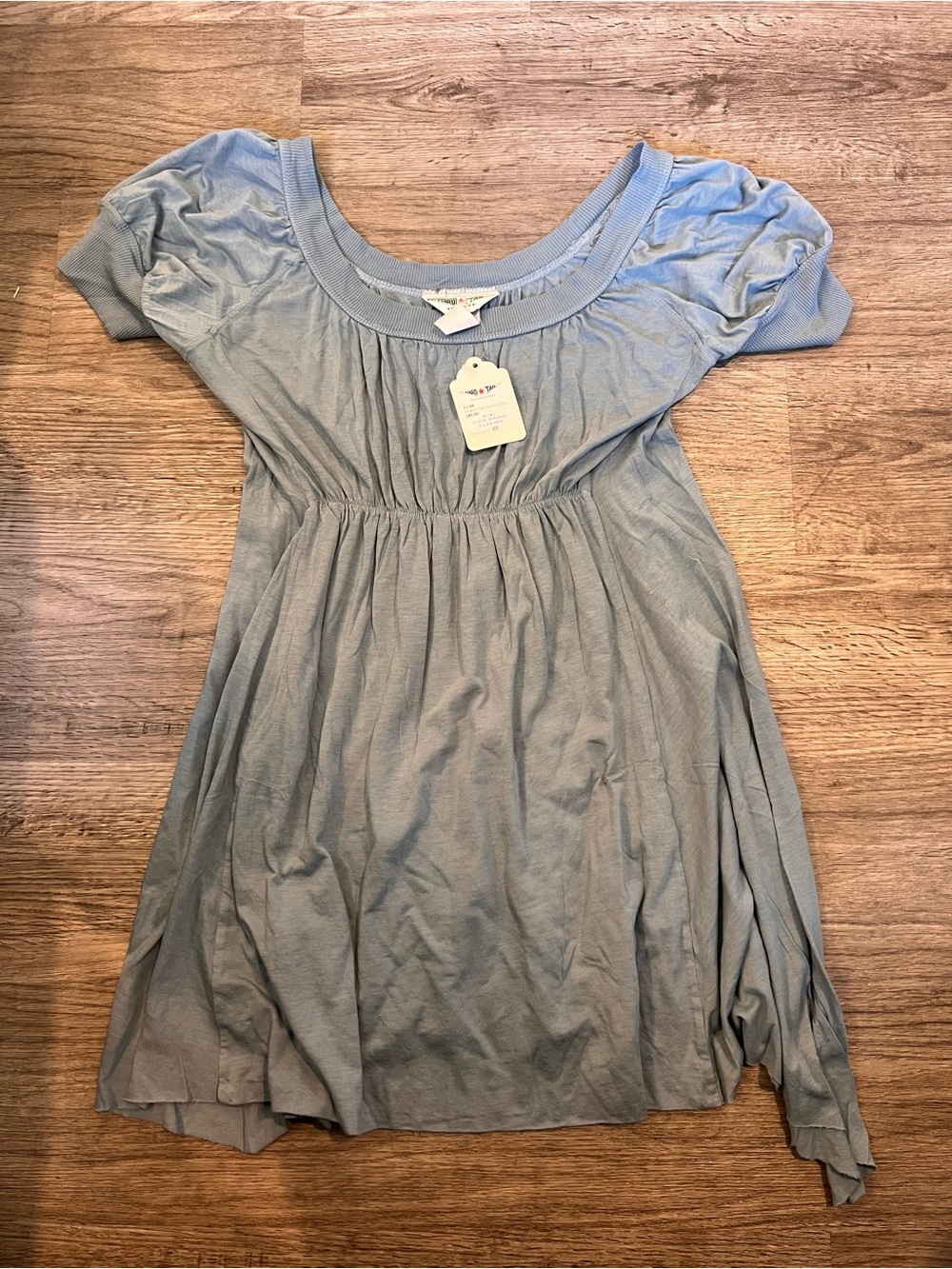 Hard Tail Blue Babydoll Top